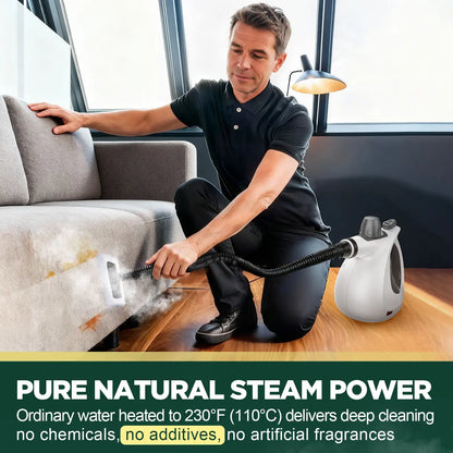 Pressurized Handheld Steam Cleaner Multi Surface Steamer with 12 Accessories for Home Kitchen Car